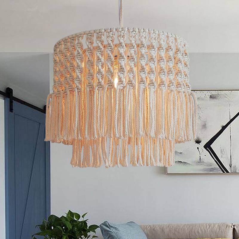 Lamp Covers & Shades Rope Handmade Knitted Macrame Home Wedding Table Decoration Tassel Lampshade Wall Hanging Bohemian Lights Cover Tapestr
Lamp Covers & Shades Rope Handmade Knitted Macrame Home Wedding Table Decoration Tassel Lampshade Wall Hanging Bohemian Lights Cover Tapestr