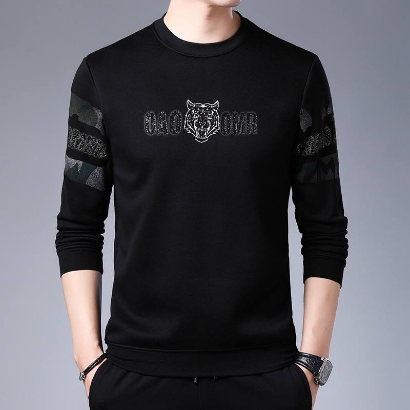 Straight hair spring and autumn men's fashion printed long sleeve sweater youth Korean slim fit bottomed T-Shirt Top, A33 - red
Straight hair spring and autumn men's fashion printed long sleeve sweater youth Korean slim fit bottomed T-Shirt Top, A33 - red