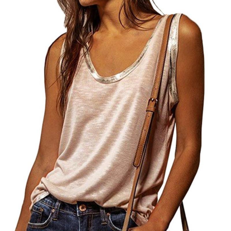 Women's Tanks & Camis Summer Women Stitching Top Urban Casual Streetwear Contrast Color Collar Wide Loose Vest Sleeveless Pullover T-shirt, White
Women's Tanks & Camis Summer Women Stitching Top Urban Casual Streetwear Contrast Color Collar Wide Loose Vest Sleeveless Pullover T-shirt, White