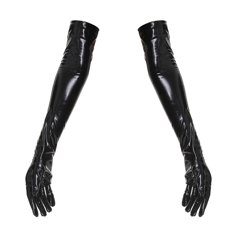 Five Fingers Gloves Sexy Wetlook Leather Skinny Glove Punk Rock Hip Hop Jazz Disco Dance Woman Long Mittens Cosplay Accessory, Blue;gray
Five Fingers Gloves Sexy Wetlook Leather Skinny Glove Punk Rock Hip Hop Jazz Disco Dance Woman Long Mittens Cosplay Accessory, Blue;gray