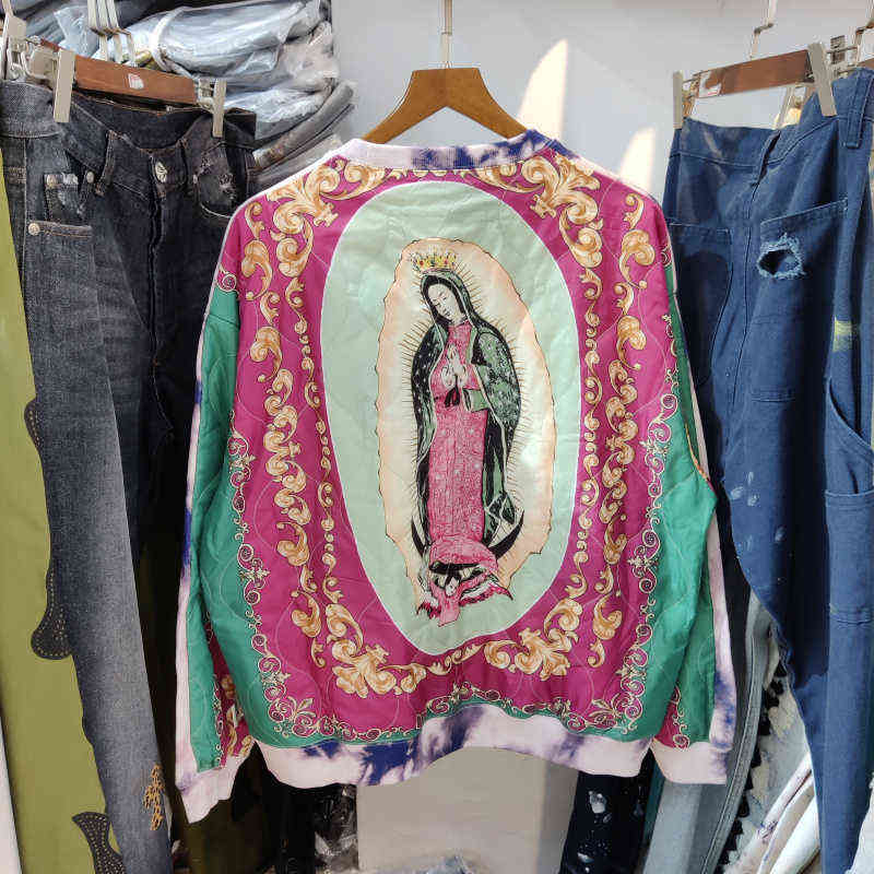 Kapital Hirata Hehong Virgin Mary loose men and women lovers leisure round neck pink sweater, Color
Kapital Hirata Hehong Virgin Mary loose men and women lovers leisure round neck pink sweater, Color