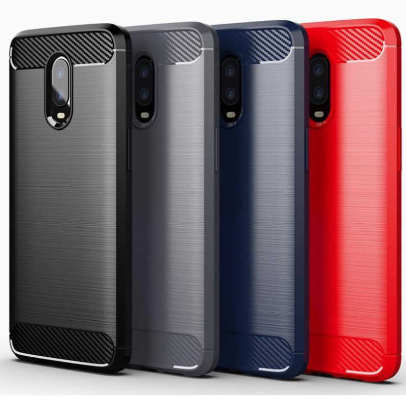 Fashionable And Simple 1+6T Mobile Phone Case Suitable For OnePlus 6 Mobile Phone Protective Cover Anti-drop Silicone Brushed Carbon Fiber P
Fashionable And Simple 1+6T Mobile Phone Case Suitable For OnePlus 6 Mobile Phone Protective Cover Anti-drop Silicone Brushed Carbon Fiber P