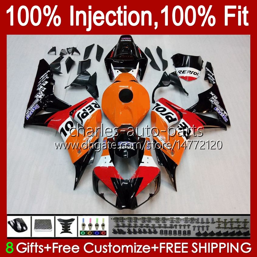 Injection mold Body For HONDA CBR 1000 RR CC 1000RR 1000CC 06-07 Bodywork 59No.0 100%Fit CBR1000 RR CBR1000RR 06 07 CBR1000-RR 2006 2007 OEM Fairing Kit Repsol Orange, No. 1
Injection mold Body For HONDA CBR 1000 RR CC 1000RR 1000CC 06-07 Bodywork 59No.0 100%Fit CBR1000 RR CBR1000RR 06 07 CBR1000-RR 2006 2007 OEM Fairing Kit Repsol Orange, No. 1