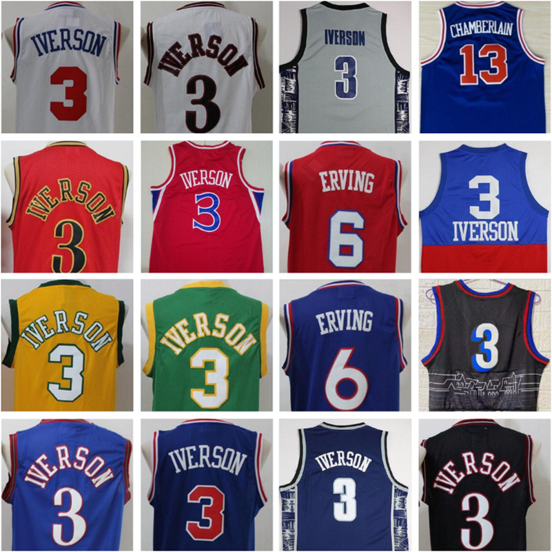 Georgetown Hoyas College Allen Iverson Jerseys 3 Men Basketball Dr J Julius Erving 6 Wilt Chamberlain 13 Blue Black White Red Good Quality, Colour 1
Georgetown Hoyas College Allen Iverson Jerseys 3 Men Basketball Dr J Julius Erving 6 Wilt Chamberlain 13 Blue Black White Red Good Quality, Colour 1