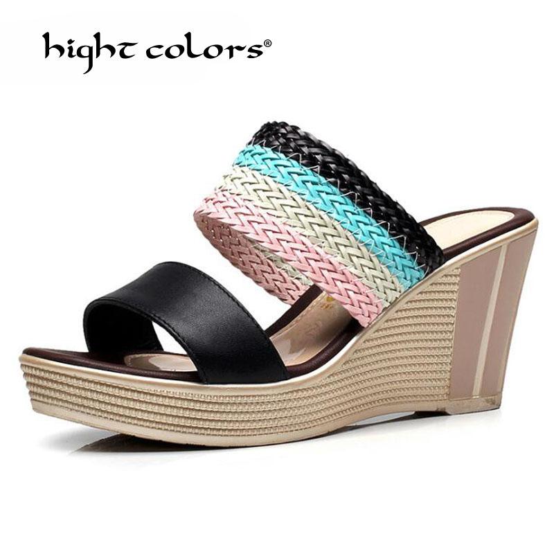 Slippers Summer Wedge Platform High Heels Women Slipper Ladies Outside Shoes Basic Clog Flip Flop Slides P0-858, Black
Slippers Summer Wedge Platform High Heels Women Slipper Ladies Outside Shoes Basic Clog Flip Flop Slides P0-858, Black