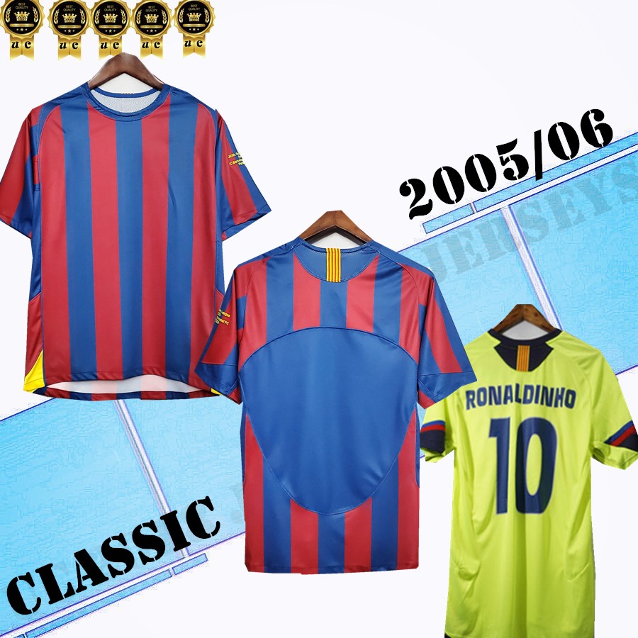 2005 2006 home soccer jersey Vintage classic jersey Ronaldinho Messitto Opuyol Iniesta 2006 Final xavi puyol messi deco giuly larsson eto football shirts, 05/06 home
2005 2006 home soccer jersey Vintage classic jersey Ronaldinho Messitto Opuyol Iniesta 2006 Final xavi puyol messi deco giuly larsson eto football shirts, 05/06 home
