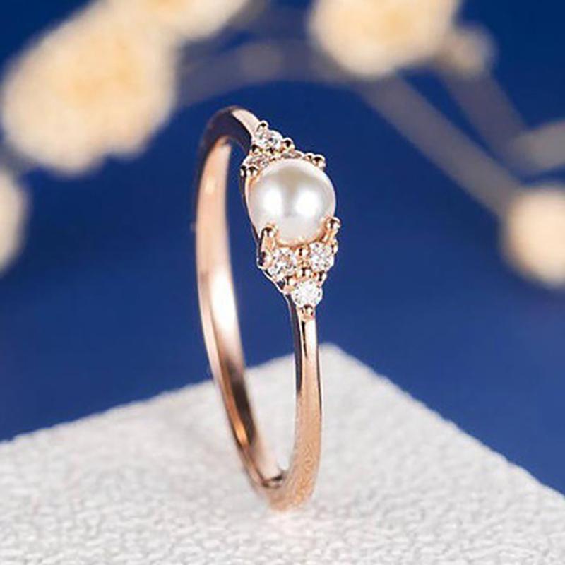 Cluster Rings Imitation Pearl For Women Elegant Style Rose Gold Silver Color Engagement Anniversary Gift Fashion Jewelry KCR263
Cluster Rings Imitation Pearl For Women Elegant Style Rose Gold Silver Color Engagement Anniversary Gift Fashion Jewelry KCR263