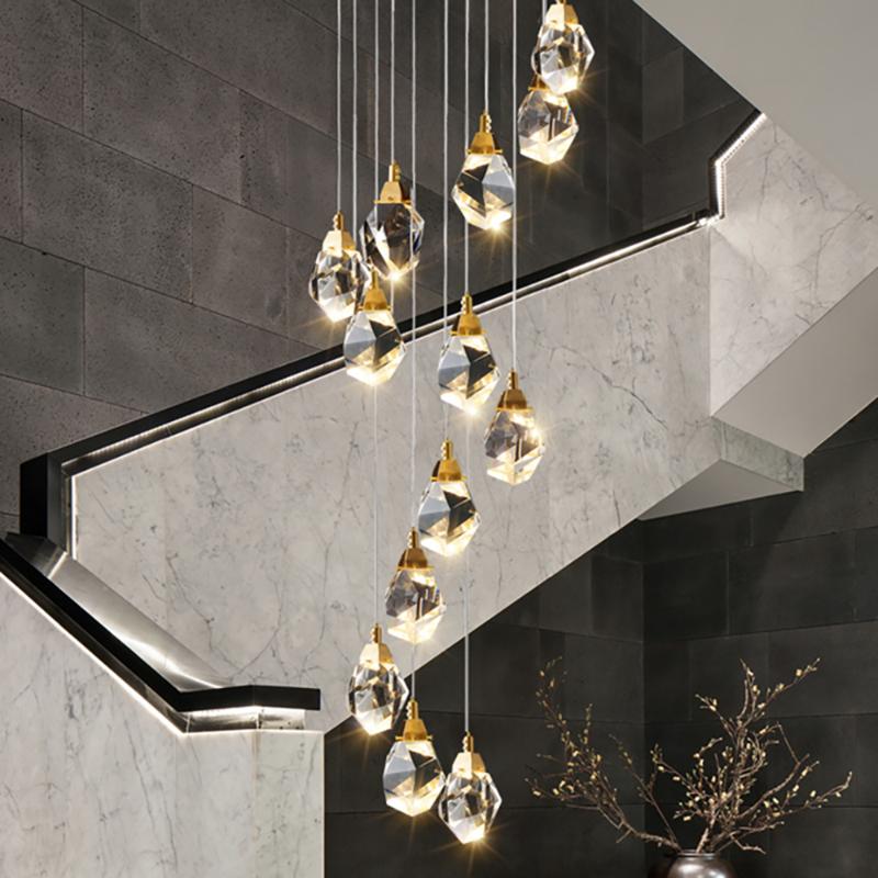 Modern Luxury Crystal Pendant Lights Living Dining Room Bedroom Indoor Lighting Fixtures Kitchen Island LED Hanging Lamps
Modern Luxury Crystal Pendant Lights Living Dining Room Bedroom Indoor Lighting Fixtures Kitchen Island LED Hanging Lamps