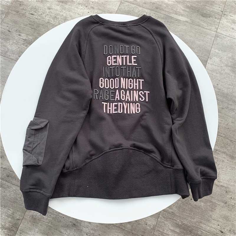 Embroidered LetterTerry Crew Neck Pullover Female Autum Winter women Korean Loose Sweatshirts and Top Pocket 210607, Dark gray
Embroidered LetterTerry Crew Neck Pullover Female Autum Winter women Korean Loose Sweatshirts and Top Pocket 210607, Dark gray