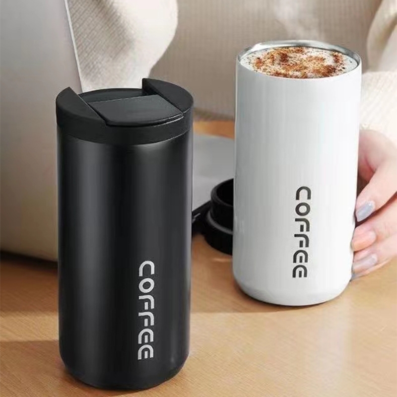 Simple and fashionable coffee gradient stainless steel vacuum insulation convenient luxury portable cup, White
Simple and fashionable coffee gradient stainless steel vacuum insulation convenient luxury portable cup, White