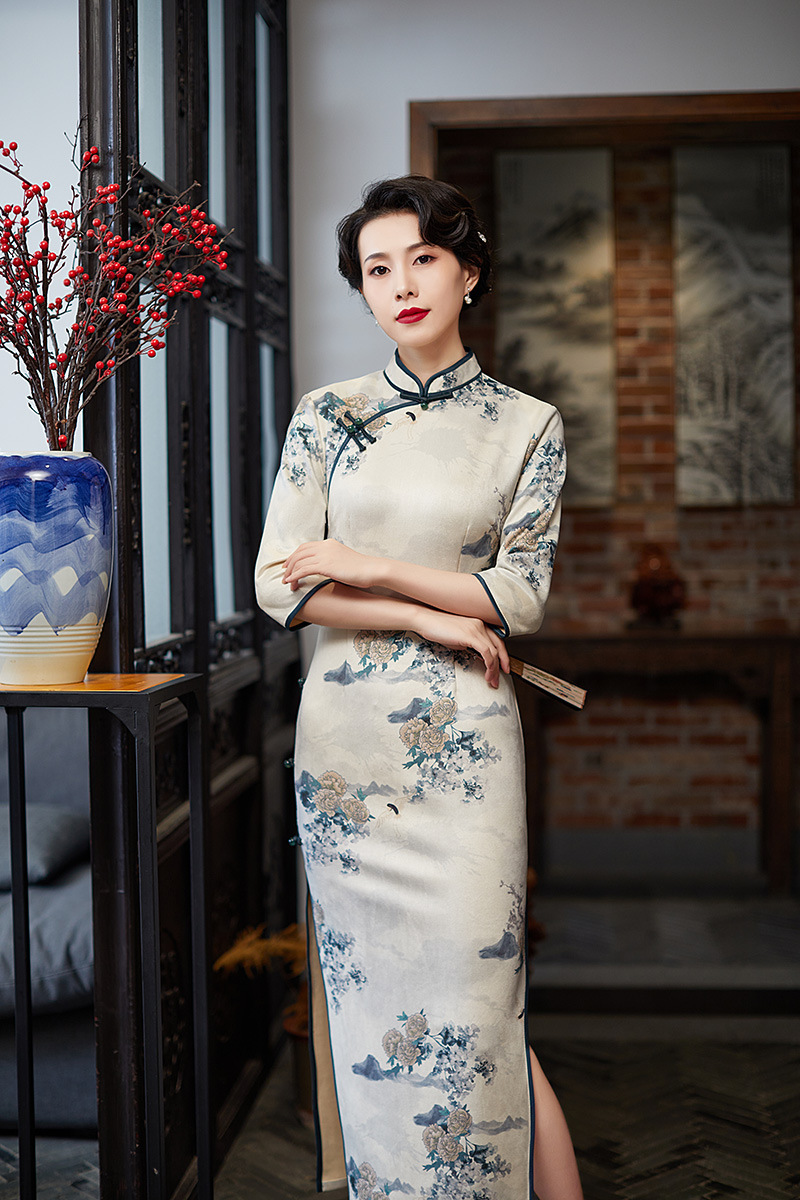 Ethnic Clothing Size Plus Qipao Slim Party Dresses Vestido Women's Oriental Style Chinese Style