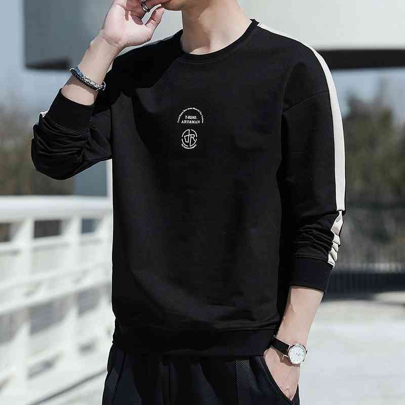 sweater 2021 autumn winter new casual loose round neck contrast long sleeve T-shirt youth trend Top Men's wear, White
sweater 2021 autumn winter new casual loose round neck contrast long sleeve T-shirt youth trend Top Men's wear, White