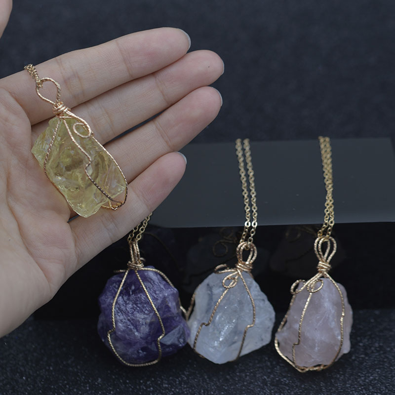 gold chain irregular Natural stone Necklace pendant women fashion jewelry gift will and sandy, Silver
gold chain irregular Natural stone Necklace pendant women fashion jewelry gift will and sandy, Silver