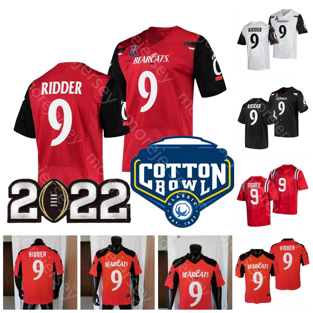 NCAA College Cincinnati Bearcats Football Jersey Desmond Ridder Playoff Cotton Bowl Patch Red White Black Size S-3XL All Stitched Embroidery, As pic
NCAA College Cincinnati Bearcats Football Jersey Desmond Ridder Playoff Cotton Bowl Patch Red White Black Size S-3XL All Stitched Embroidery, As pic