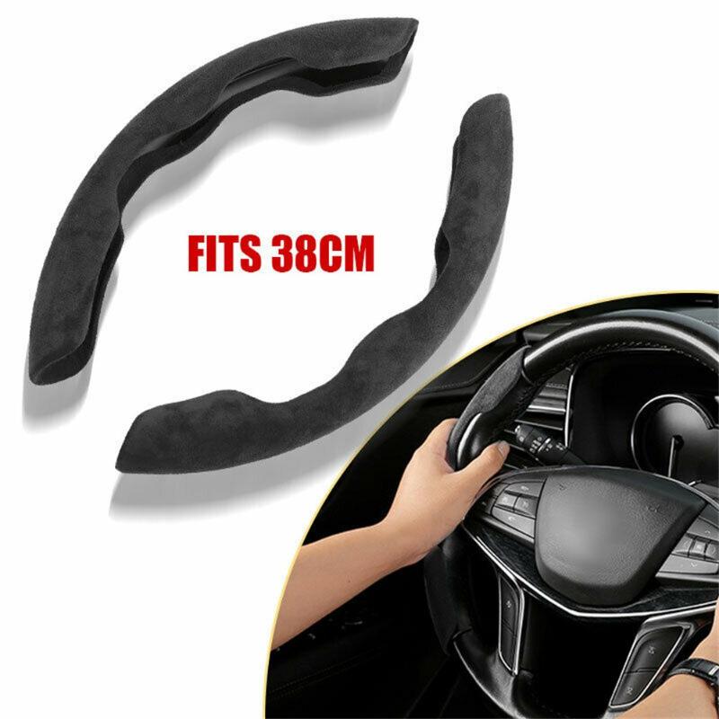 Steering Wheel Covers 2 Pcs Car Cover Plush Protector Black Non-Slip Universal Interior Accessories 37-38cm
Steering Wheel Covers 2 Pcs Car Cover Plush Protector Black Non-Slip Universal Interior Accessories 37-38cm