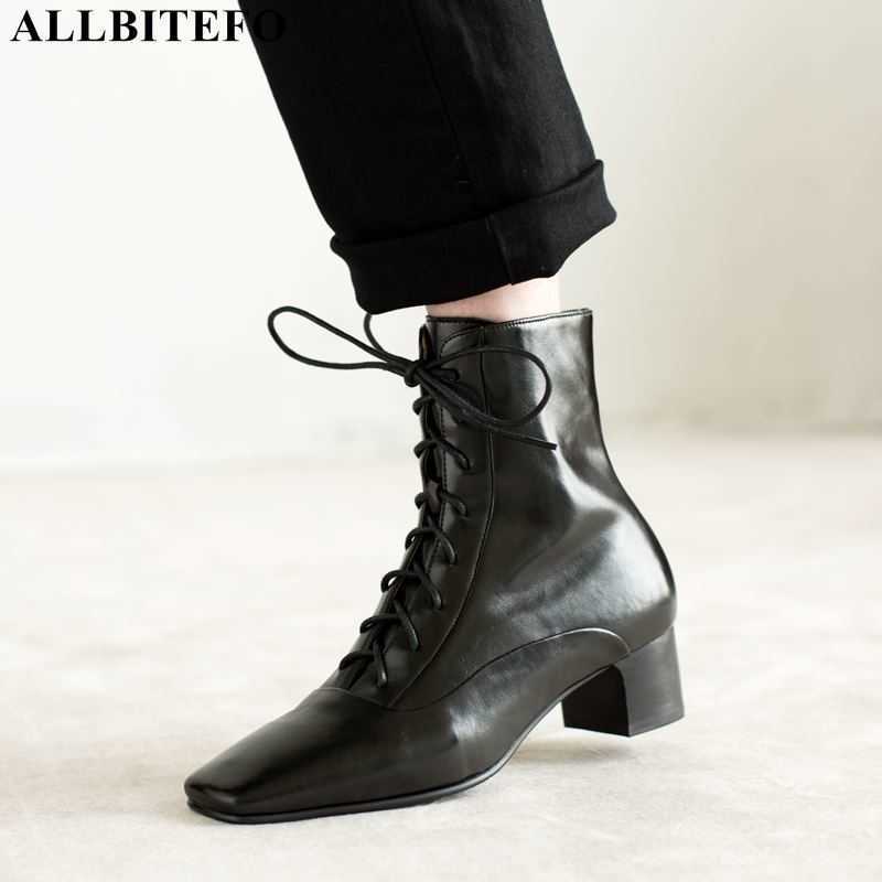 ALLBITEFO arrive natural genuine leather ankle boots for women thick heels women boots autumn women's high heel shoes 210611, As picture
ALLBITEFO arrive natural genuine leather ankle boots for women thick heels women boots autumn women's high heel shoes 210611, As picture