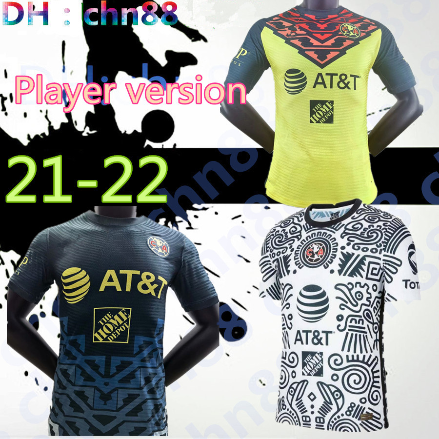Player version G. Dos Santos 21 22 home third Soccer jersey America R.SAMBUEZA P.AGUILAR RODRIGUEZ F. VINAS HENRY 2021 2022 away Mexico club Football Shirt