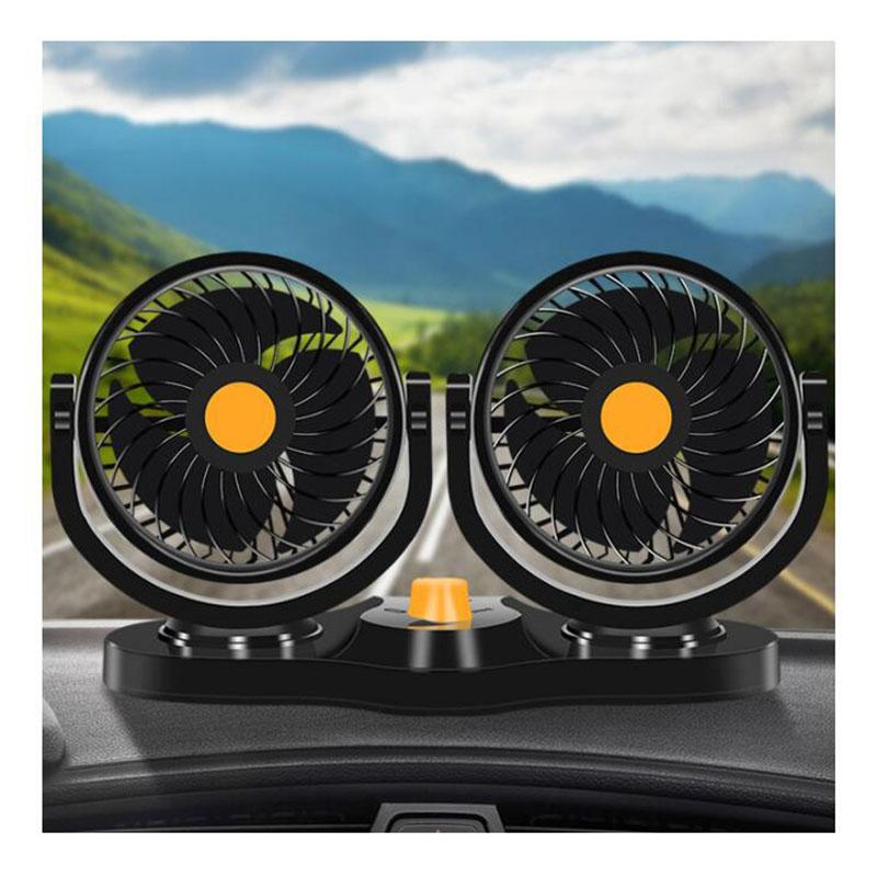 Electric Fans Mini Car Fan Low Noise Summer Air Conditioner 360 Degree Rotating Cooling Cooler Ventilador 12V/24V