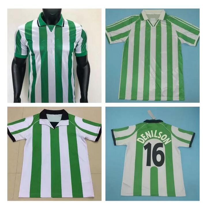 1995 1996 1997 1998 1999 2000 REAL Retro soccer Jerseys Betis 95 96 97 98 99 00 classic vintage football shirt ALFONSO JOAQUIN FINIDI DENILS, 95/97
1995 1996 1997 1998 1999 2000 REAL Retro soccer Jerseys Betis 95 96 97 98 99 00 classic vintage football shirt ALFONSO JOAQUIN FINIDI DENILS, 95/97