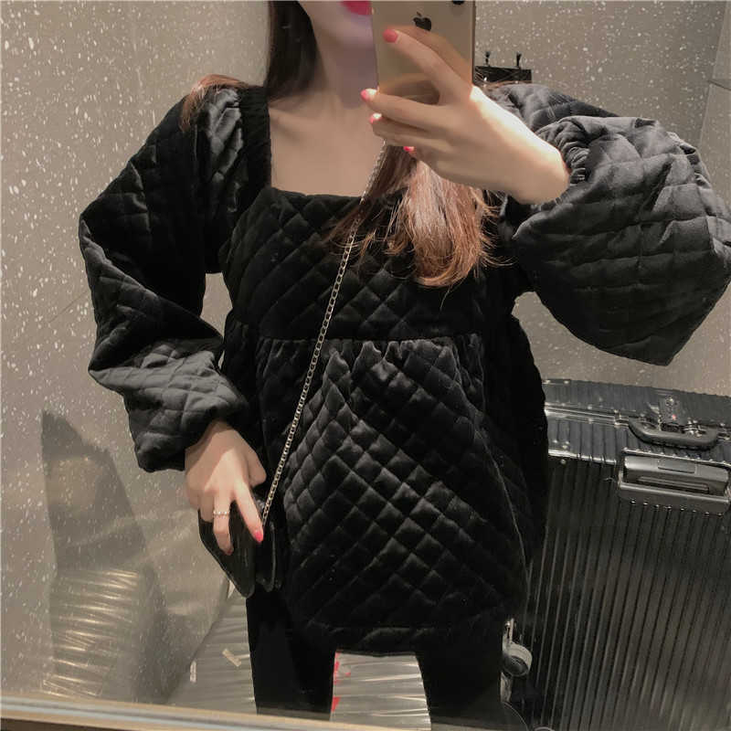 Will ~ firm offers French niche party led ling doll cotton-padded jacket, minus age female brim hubble-bubble sleeve short jacke 210819