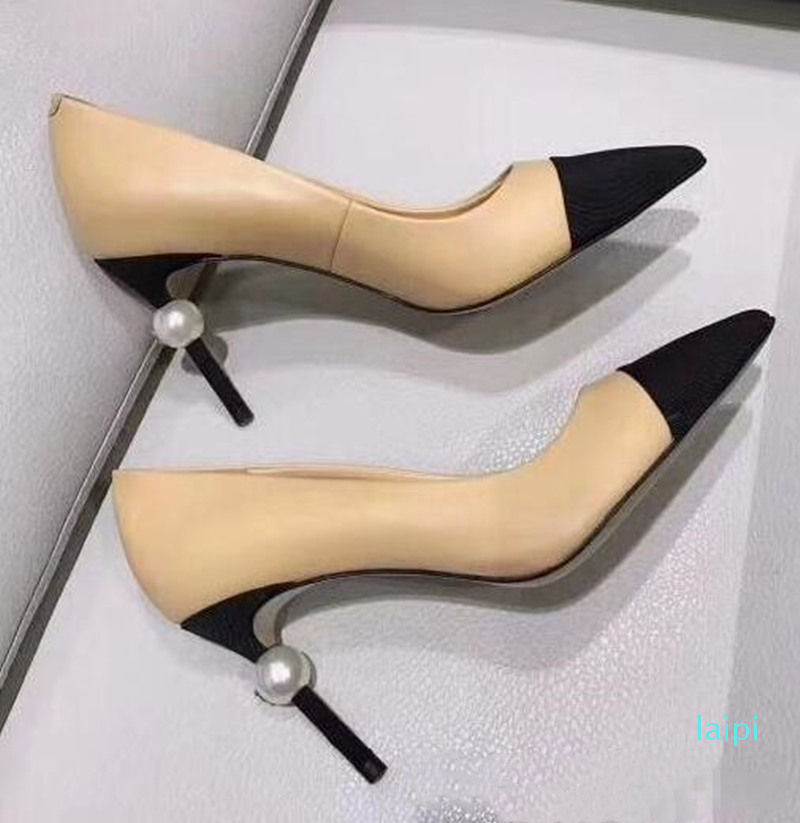Designer- Women Grosgrain Pumps Genuine Leather Pearl High Heels OL Dress Shoes Lady Beige White Black Single Shoes
Designer- Women Grosgrain Pumps Genuine Leather Pearl High Heels OL Dress Shoes Lady Beige White Black Single Shoes