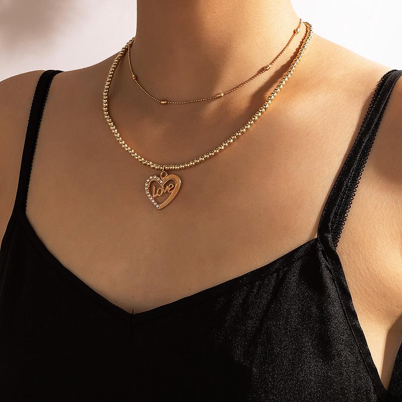 Pendant Necklaces Charms Heart Love Necklace For Women Girls Gold Color Beaded Choker Weddings Jewelry Anniversary Gift
Pendant Necklaces Charms Heart Love Necklace For Women Girls Gold Color Beaded Choker Weddings Jewelry Anniversary Gift