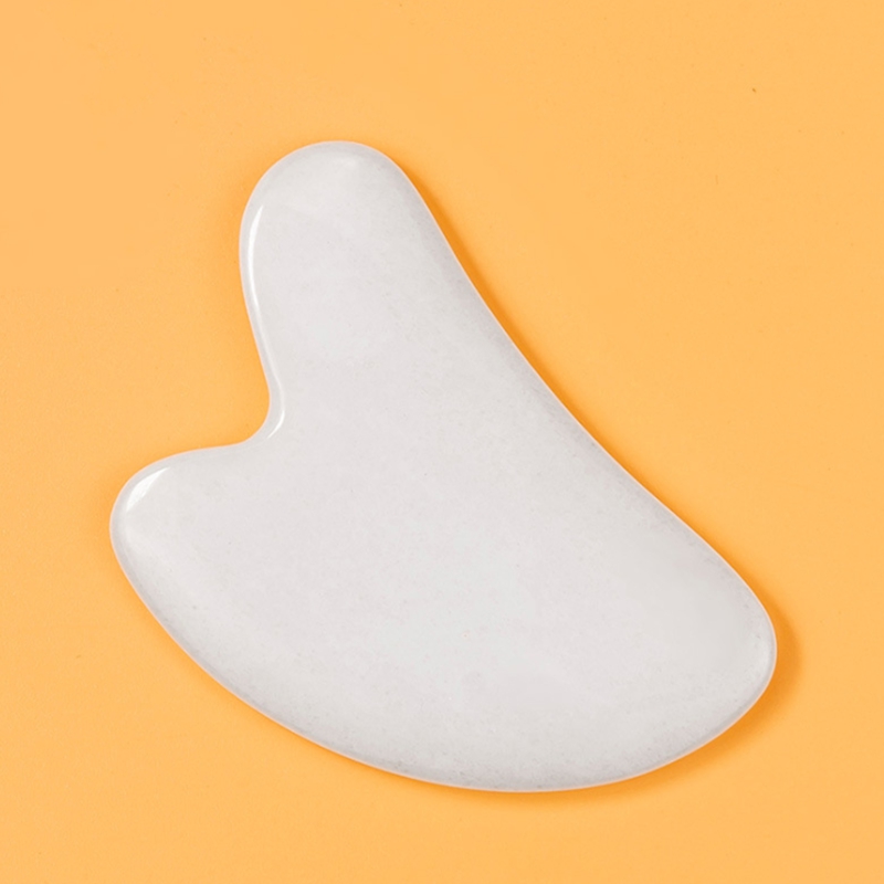 Wholesale Rose green white purple Quartz Jade stone Guasha Board Pink Natural Stones Scraper Gua Sha Tools Face Neck Back Body heath tool