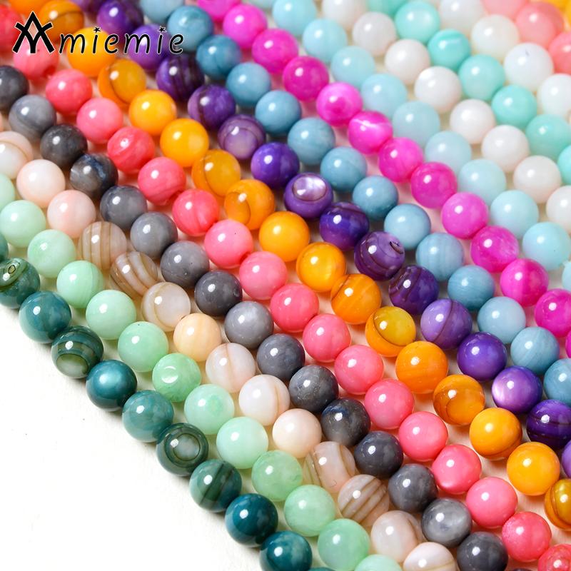 Other 97-103Pcs/Strip Smooth Round Shell Beads Freshwater Loose For Jewelry Making DIY Bracelet Ear Studs Accessories
Other 97-103Pcs/Strip Smooth Round Shell Beads Freshwater Loose For Jewelry Making DIY Bracelet Ear Studs Accessories