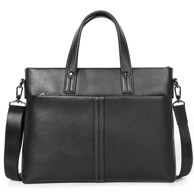 briefcase leather business men's bag handbag horizontal leisure one shoulder messenger soft tide
briefcase leather business men's bag handbag horizontal leisure one shoulder messenger soft tide