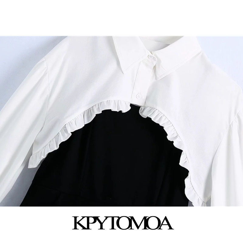 Women Chic Fashion Two Pieces Sets Knitted Mini Dress Long Sleeve Ruffled Female Dresses Vestidos Mujer 210420