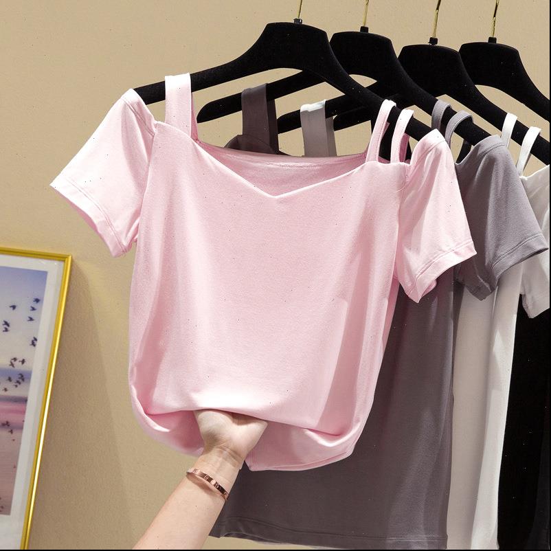 womens t shirt off shoulder women clothes summer female tee femme short sleeve cotton pink, White
womens t shirt off shoulder women clothes summer female tee femme short sleeve cotton pink, White