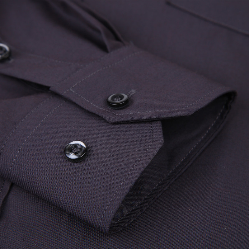 Men's Dress Shirt Solid Color Plus Size 8XL Black White Blue Gray Chemise Homme Male Business Casual Long Sleeved 220309