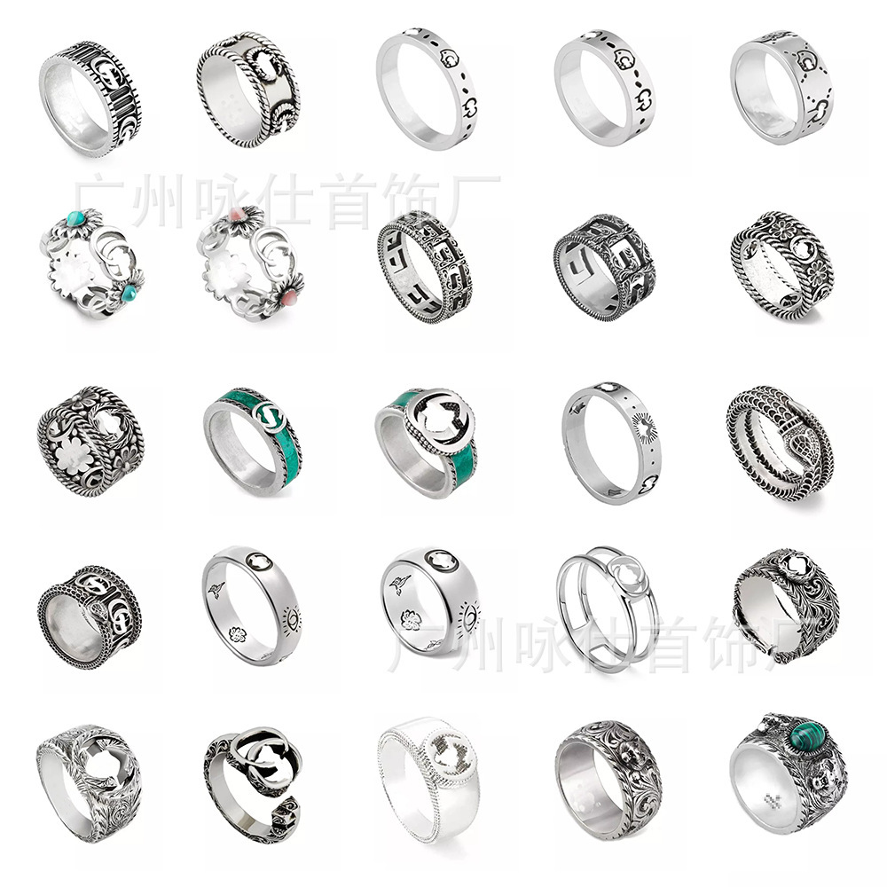 Ancient Famous Skeleton Elf Sterling Silver Used Silver Ring 925 Double g Men's and Women's, Golden;silver
Ancient Famous Skeleton Elf Sterling Silver Used Silver Ring 925 Double g Men's and Women's, Golden;silver