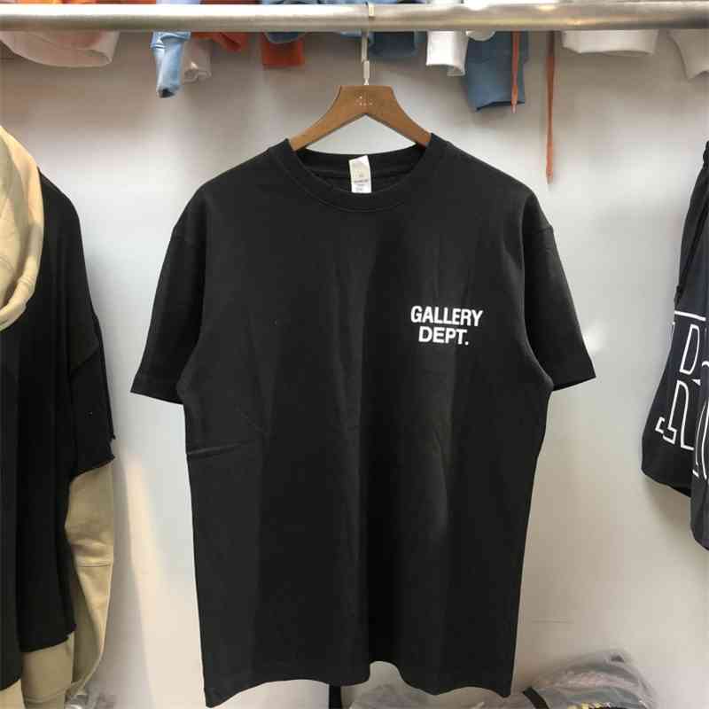 2020 summer new fashion Galery dept lettering men's loose short sleeve T-shirt couple, Black
2020 summer new fashion Galery dept lettering men's loose short sleeve T-shirt couple, Black