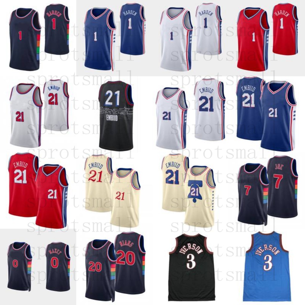 21 Joel Embiid 1 James Harden City Basketball Jersey Mens 0 Tyrese Maxey 20 Georges Niang 7 Isaiah Joe 3 Allen Iverson Shirt
21 Joel Embiid 1 James Harden City Basketball Jersey Mens 0 Tyrese Maxey 20 Georges Niang 7 Isaiah Joe 3 Allen Iverson Shirt