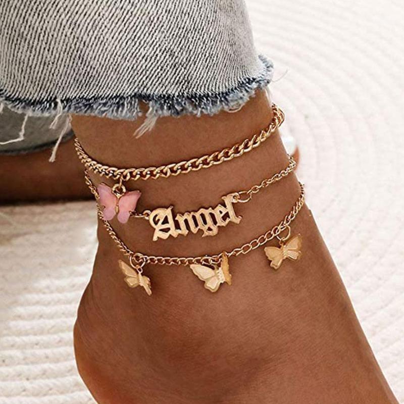 Anklets Fashion Multi-layer Butterfly Chain For Women Ankle Bracelet On Leg Foot Jewelry Female Holiday Beach Gifts
Anklets Fashion Multi-layer Butterfly Chain For Women Ankle Bracelet On Leg Foot Jewelry Female Holiday Beach Gifts