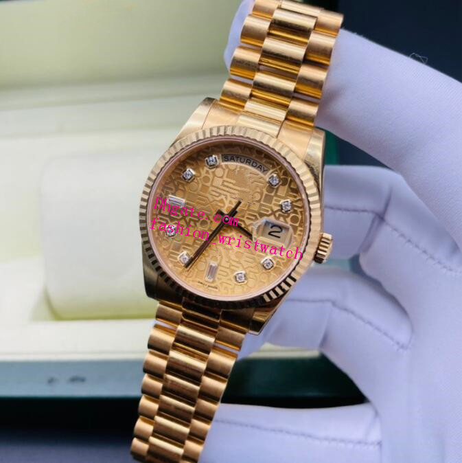 Waterproof Watches Classic Pattern Dial 118238 36mm Sapphire Glass Mechanical Automatic 18k Yellow Gold Steel Bracelet Luxury Unisex Watch With Box, Make waterproof
Waterproof Watches Classic Pattern Dial 118238 36mm Sapphire Glass Mechanical Automatic 18k Yellow Gold Steel Bracelet Luxury Unisex Watch With Box, Make waterproof