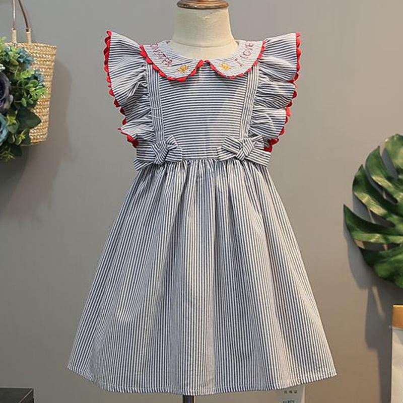 Girl's Dresses Summer Baby Girls Princess Dress Kids Wedding Party Children Embroidery Stripe Elegant Cotton Clothing, Red;yellow
Girl's Dresses Summer Baby Girls Princess Dress Kids Wedding Party Children Embroidery Stripe Elegant Cotton Clothing, Red;yellow
