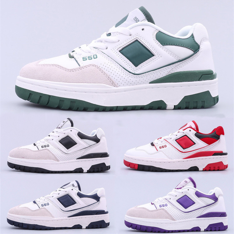 BB550 550 Basketball Designer BB550WT1 Skate Shoes White Green Navy Blue Sea Salt Black Purple Red Men Women Trainer Sports Low Top
BB550 550 Basketball Designer BB550WT1 Skate Shoes White Green Navy Blue Sea Salt Black Purple Red Men Women Trainer Sports Low Top