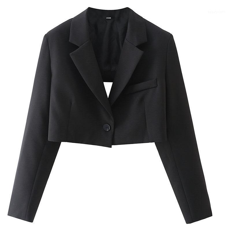 Women' Suits & Blazers Nice Women Summer Black Short Blazer Ladies' Backless Jacket Female Casual Clothing Fashion Streetwear
Women' Suits & Blazers Nice Women Summer Black Short Blazer Ladies' Backless Jacket Female Casual Clothing Fashion Streetwear