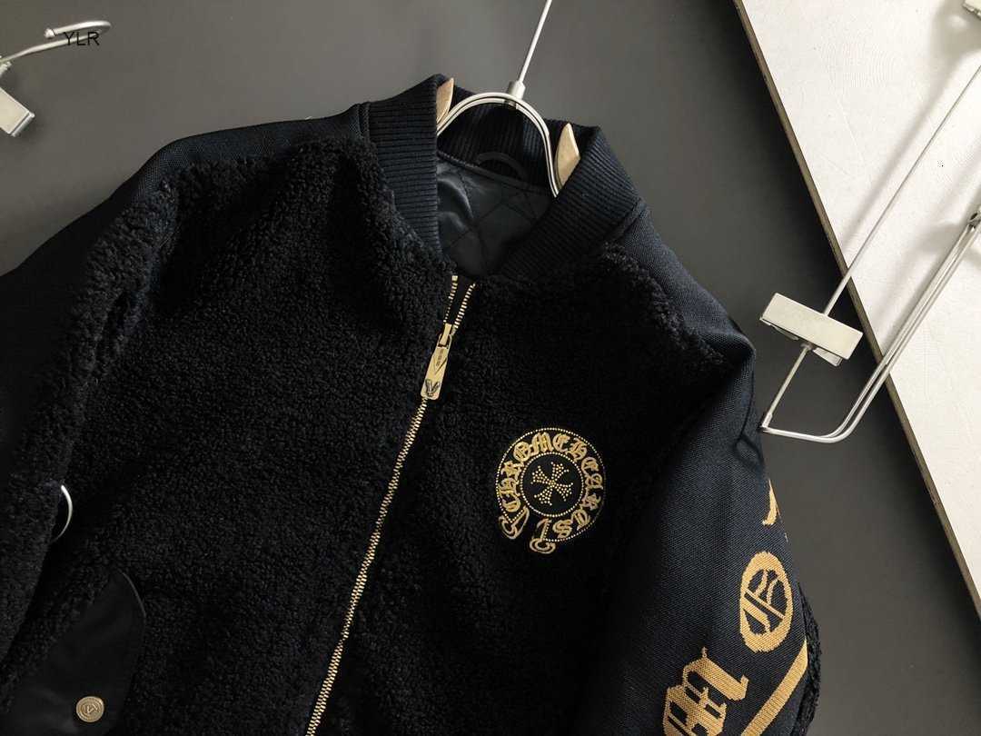 Factory Factory Chromehearts crosin new fashion versatile cross Sanskrit men's lamb wool stitching jacket 2K28, Black
Factory Factory Chromehearts crosin new fashion versatile cross Sanskrit men's lamb wool stitching jacket 2K28, Black