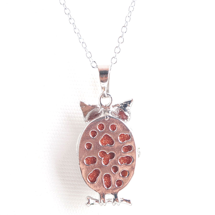 WOJIAER Eagle Animal Pendants Girl Chakra Reiki Natural Lapis Lazuli Oval Convex Gem Stone Beads Women Necklaces Jewelry BM900