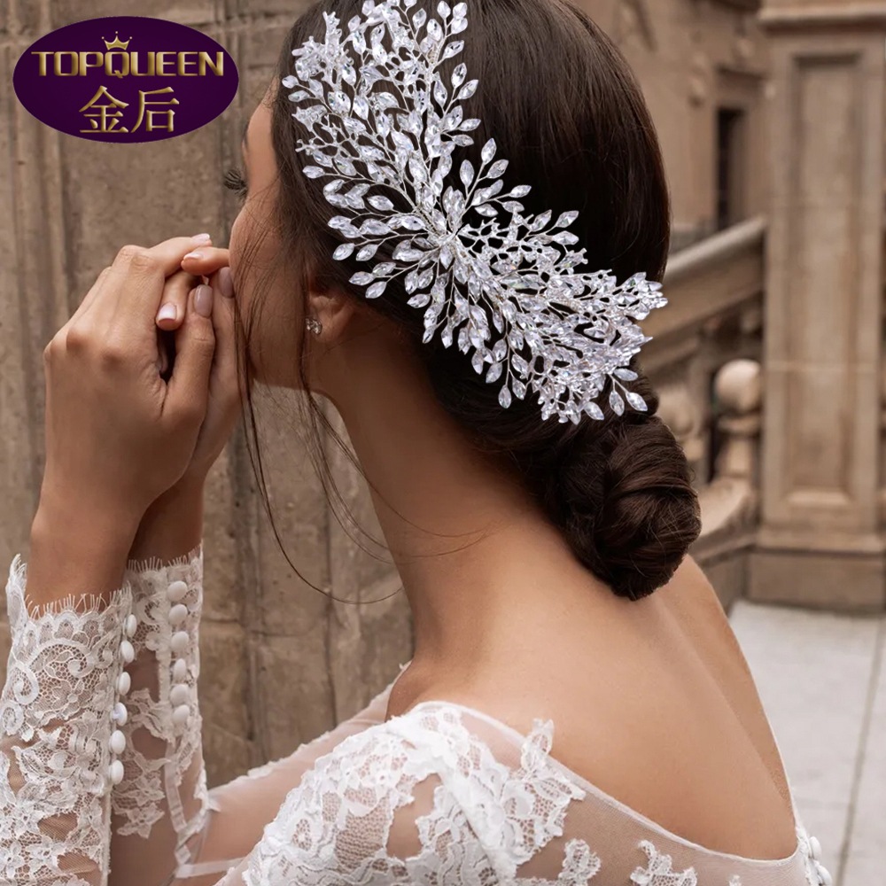Hairpin Diamond Tiara Baroque Beautiful Crown Bride Ladies Jewelry Diamond Crowns Bride Wedding Crown Accessories European Style Retro Palace Crown