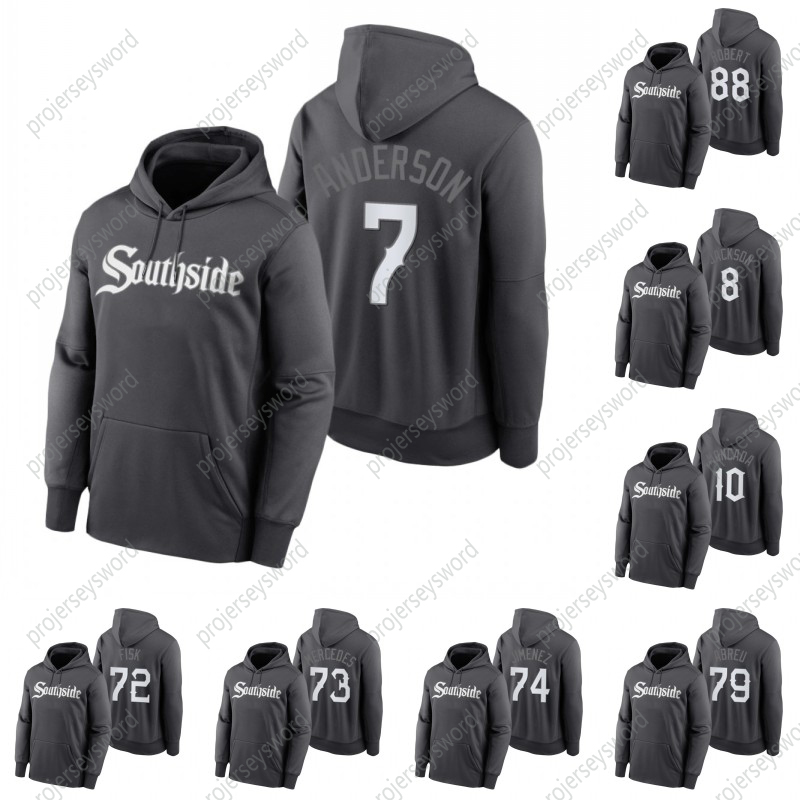 2021 City Connect Southside Hoodie 7 Tim Anderson 74 Eloy Jimenez 79 Jose Abreu 88 Luis Robert 73 Yermin Mercedes 10 Yoan Moncada 72 Carlton Fisk 15 Adam Engel Jerseys, 21
2021 City Connect Southside Hoodie 7 Tim Anderson 74 Eloy Jimenez 79 Jose Abreu 88 Luis Robert 73 Yermin Mercedes 10 Yoan Moncada 72 Carlton Fisk 15 Adam Engel Jerseys, 21