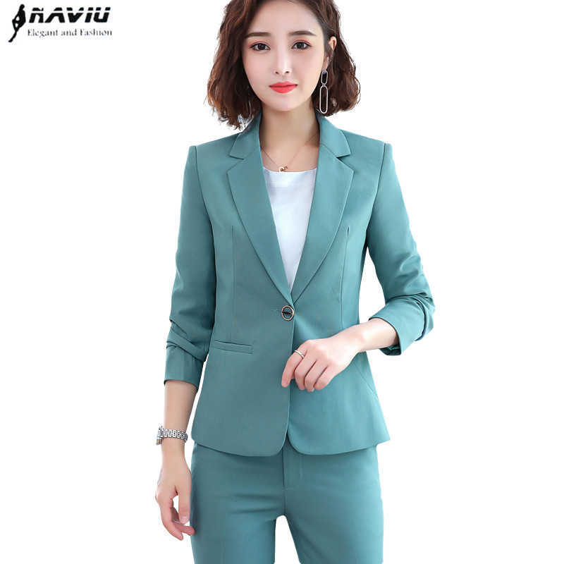Naviu Women Pants Suits Fashion Temperament Slim Long Sleeve Blazer and Trousers Office Ladies Formal Work Wear 210604, Green coat and pants
Naviu Women Pants Suits Fashion Temperament Slim Long Sleeve Blazer and Trousers Office Ladies Formal Work Wear 210604, Green coat and pants
