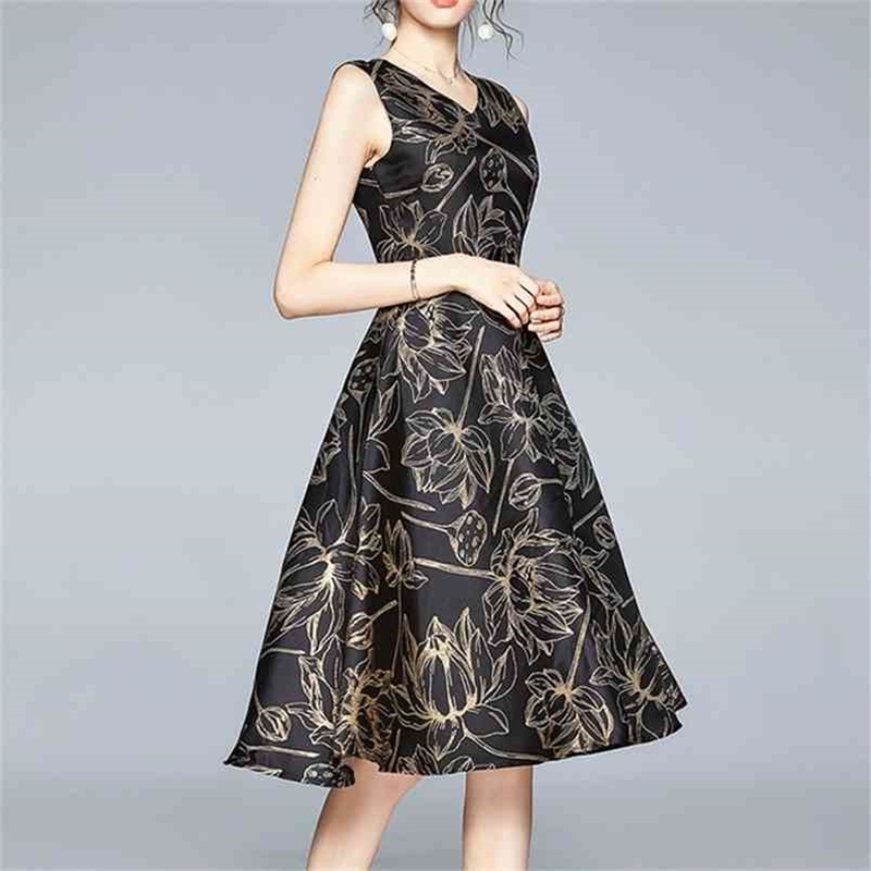 Summer Fit and Flare Embroidery Jacquard Dress Women Elegant Floral Print O Neck Sleeveless Vest Slim Party 210603, Picture color
Summer Fit and Flare Embroidery Jacquard Dress Women Elegant Floral Print O Neck Sleeveless Vest Slim Party 210603, Picture color