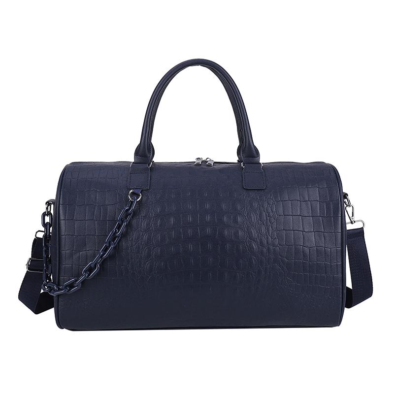 Duffel Bags Women Chain Travel Large Capacity Alligator PU Duffle Luxury Designer Fitness Waterproof Handbag Sports Shoulder Bag