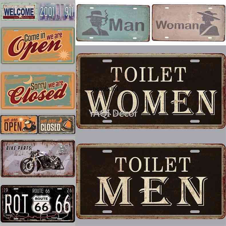 OPEN & CLOSED Licenses Tin Sign Plaque Metal Decorative Plate for Restroom Living Room Door Shop Restaurant Wall Decora
OPEN & CLOSED Licenses Tin Sign Plaque Metal Decorative Plate for Restroom Living Room Door Shop Restaurant Wall Decora