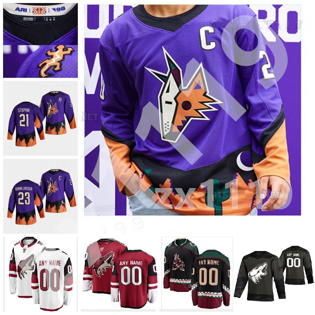 Arizona Coyotes 2021 Reverse Retro Hockey Jerseys Oliver Ekman-Larsson Jersey Conor Garland Jakob Chychrun Max Domi Oesterle Custom Stitched, Black;red
Arizona Coyotes 2021 Reverse Retro Hockey Jerseys Oliver Ekman-Larsson Jersey Conor Garland Jakob Chychrun Max Domi Oesterle Custom Stitched, Black;red