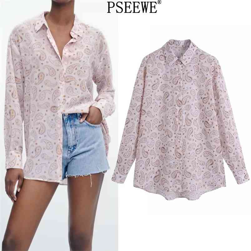Women Shirt Vintage Print Chiffon Woman Blouses Long Sleeve Summer Thin Asymmetric Hem Button Up 210519, Pink
Women Shirt Vintage Print Chiffon Woman Blouses Long Sleeve Summer Thin Asymmetric Hem Button Up 210519, Pink